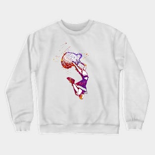 Cheeleader jumping with pom poms - 02 Crewneck Sweatshirt